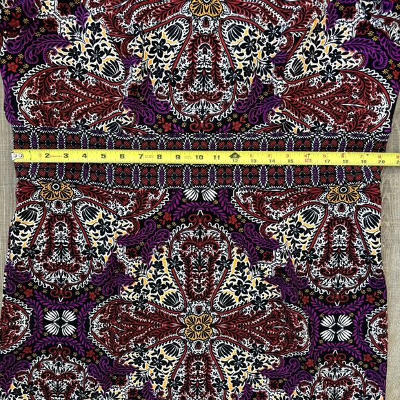 CHICO'S Womens Sz 3 (16/18) Multicolored Medallion Print Sheath Dress Lined Ikat - Picture 14 of 14